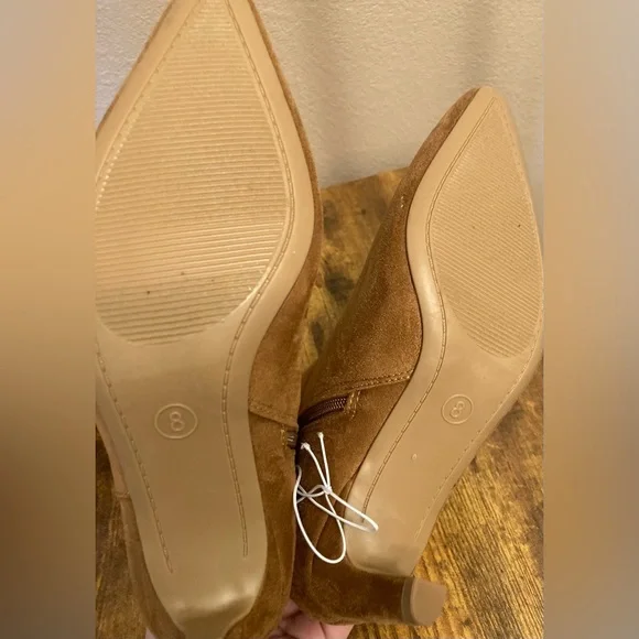 Universal Thread Taylor Kitten Heel Ankle Heel Boot Tan Size 8 New - Picture 5 of 5